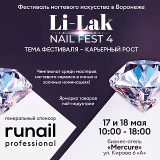 Фестиваль ногтевого искусства в Воронеже Li-Lak