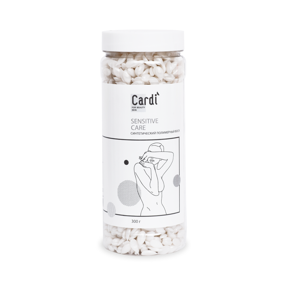 

Синтетический полимерный воск Cardi "SENSITIVE CARE" 300 г, №7754