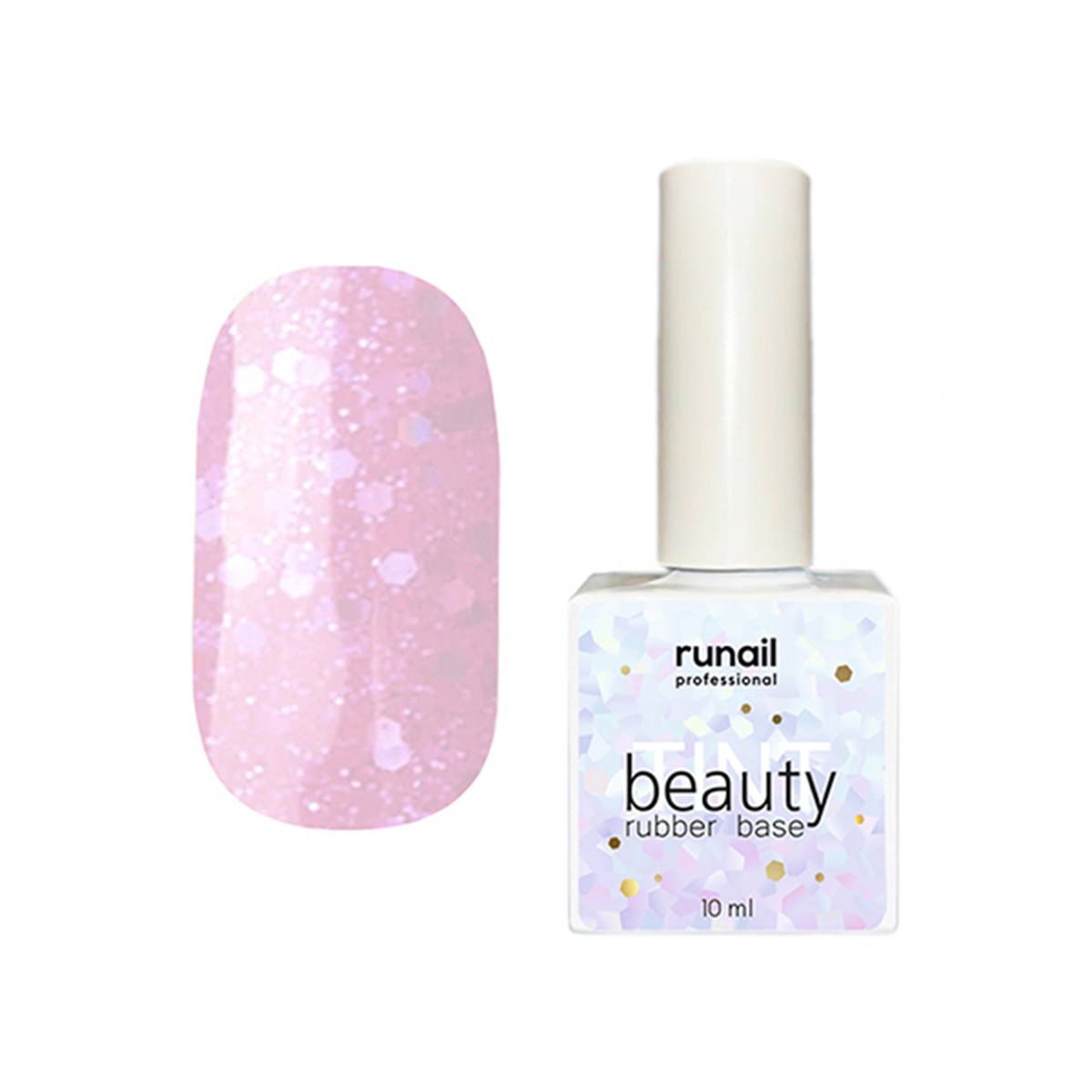 

Каучуковая цветная база beautyTINT (glitter mix), 10 мл №6774