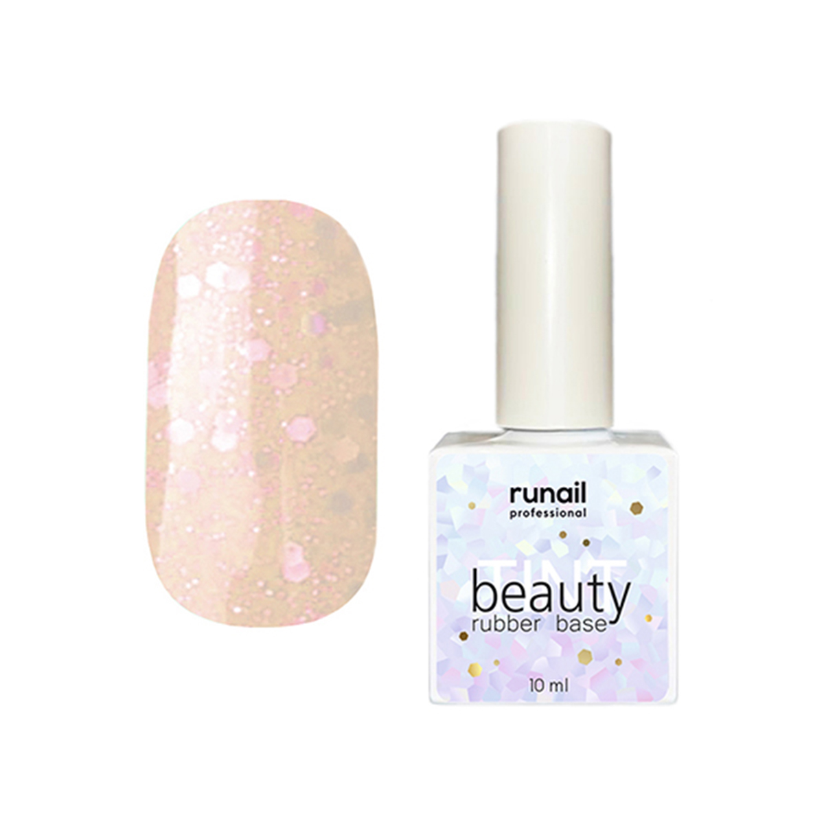 

Каучуковая цветная база beautyTINT (glitter mix), 10 мл №6771