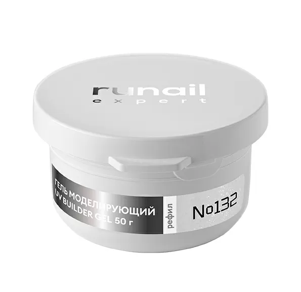 Гель моделирующий с шиммером UV BUILDER GEL Runail Expert №132, 50г рефил