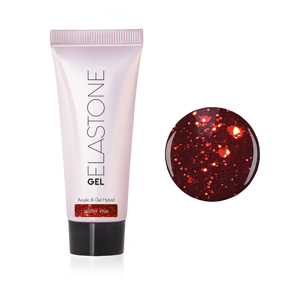 

Гибрид акрила и геля ELASTONE GEL (glitter mix), 18 мл №7058
