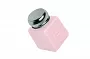 Помпа для жидкости (непрозрачный пластик, с металлической крышкой, розовая) №0663