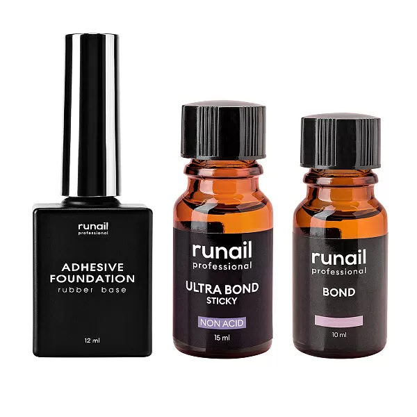 Набор №7149: Бонд №0103, Праймер бескислотный Ultra bond №6648, база Adhesive Foundation №6470