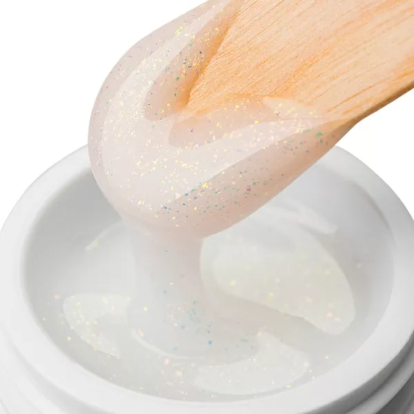 Моделирующий УФ-гель с хлопьями Юки BUILDER UV GEL YUKI, 15 г №8559