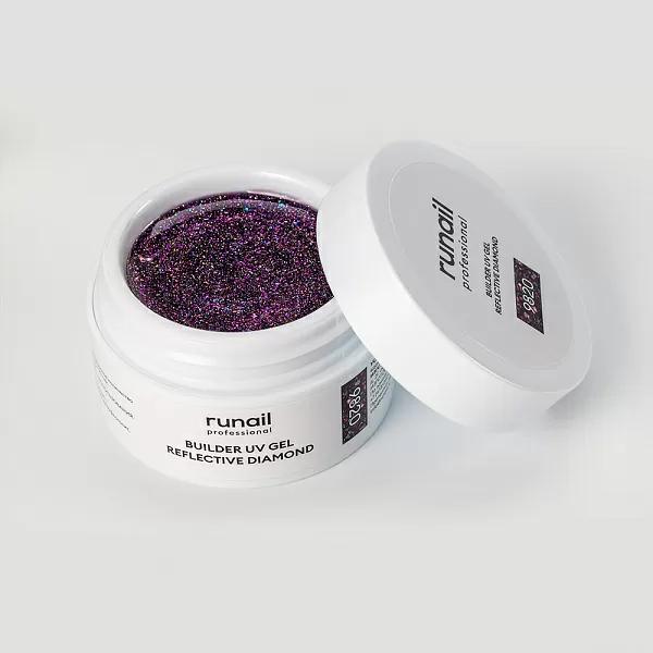 Моделирующий УФ-гель светоотражающий BUILDER UV GEL REFLECTIVE DIAMOND, 15г №9820