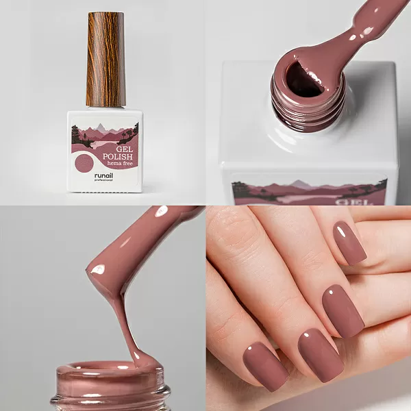 Набор гель-лаков Gel polish (hema free) 5 оттенков (№9896, №9897, №9898, №9899, №9901) по 10 мл, №1309М