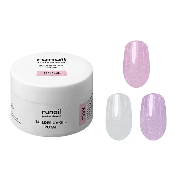 Набор декоративных моделирующих УФ-гелей BUILDER UV GEL POTAL/YUKI 3 оттенка (№8554, №8559, №8563) по 15 г, №9519