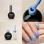 Набор №1253М: гель-лак "runail GEL POLISH" 5 оттенков (№9205, №9218, №9219, №9220, №9221) по 9 мл и Глянцевый топ TopCoat №2716 15 мл