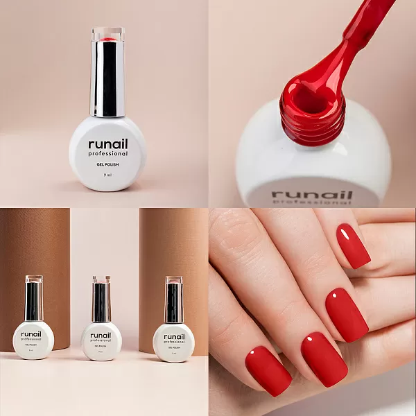 Набор гель-лаков "runail GEL POLISH" 5 оттенков (№7888, №7893, №7915, №8885, №8886) по 9 мл, №1120М