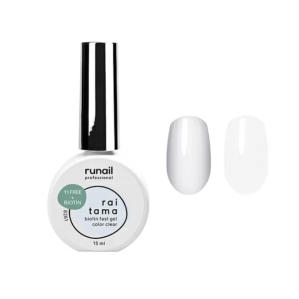 Набор моделирующих гипоаллергенных скоростных УФ-гелей Raitama 2 оттенка (№8261, №8262) по 15 мл, №1179М