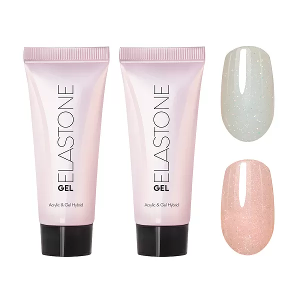 Набор Гибрид акрила и геля ELASTONE GEL 2 оттенка (№6058, №6059) по 18 мл №1290М