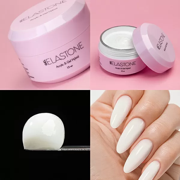 Набор Гибрид акрила и геля ELASTONE GEL 2 оттенка (№3950, №4674) по 15 мл №1293М