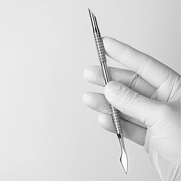 Пушер двухсторонний (топорик и стилус) Runail Expert, 141 мм №606