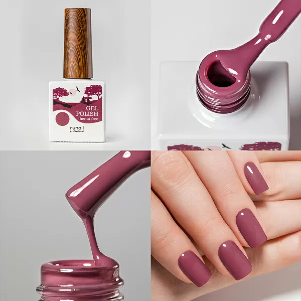 Набор гель-лаков Gel polish (hema free) 5 оттенков (№9882, №9888, №9889, №9895, №9900) по 10 мл, №1310М