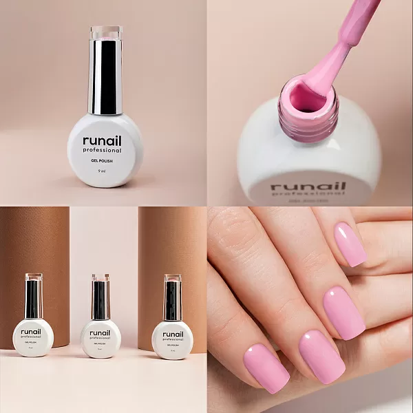 Набор гель-лаков "runail GEL POLISH" 5 оттенков (№7888, №7893, №7915, №8885, №8886) по 9 мл, №1120М