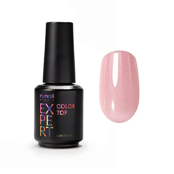 Топ цветной Top Color Non Sticky Runail Expert №158, 18мл флакон