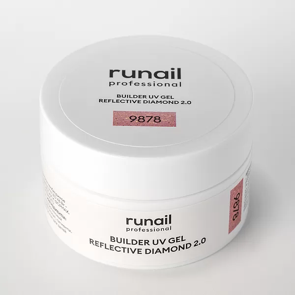 Моделирующий УФ-гель светоотражающий BUILDER UV GEL REFLECTIVE DIAMOND 2.0, 15г №9878