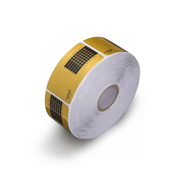 Одноразовые формы (узкие, золотые), 500 шт №0796