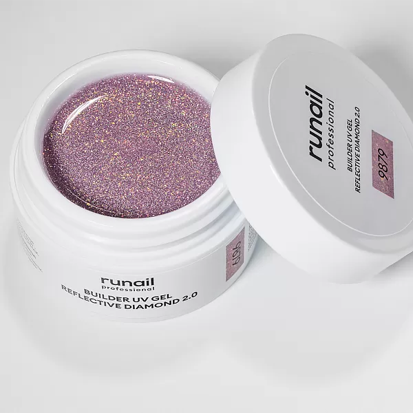 Моделирующий УФ-гель светоотражающий BUILDER UV GEL REFLECTIVE DIAMOND 2.0, 15г №9879