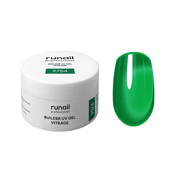 Набор витражных УФ-гелей BUILDER UV GEL VITRAGE 3 оттенка (№9747, №9751, №9754) по 15 г, №1303М