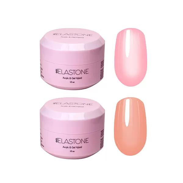 Набор Гибрид акрила и геля ELASTONE GEL 2 оттенка (№3949, №3951) по 15 мл №1295М