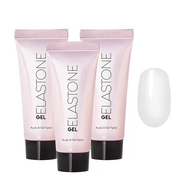 Набор №1285М: Гибрид акрила и геля ELASTONE GEL, 18 мл №3937, 3 шт