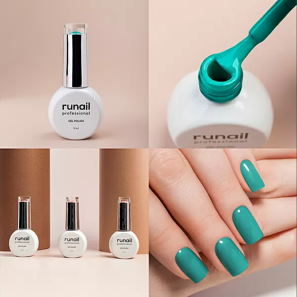 Набор гель-лаков "runail GEL POLISH" 5 оттенков (№7871, №7905, №8907, №8930, №8938) по 9 мл, №1131М