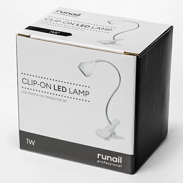 LED лампа на прищепке (цвет: белый) 1Вт, №8335