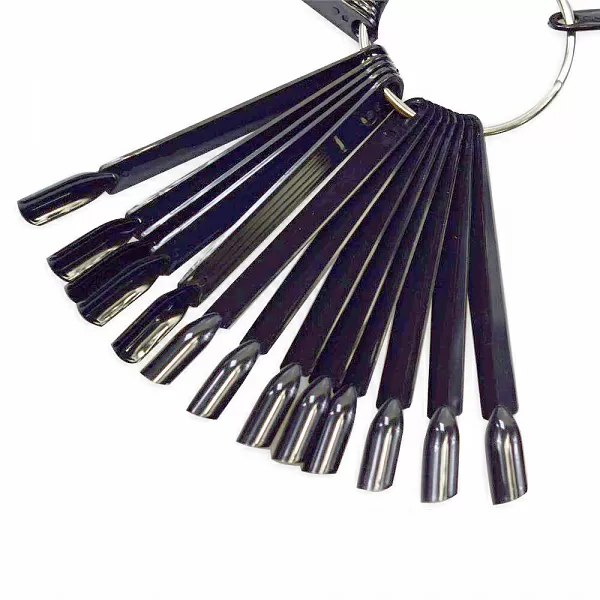 Палитра веерная для лаков и дизайна, черная, 28 шт., №4458