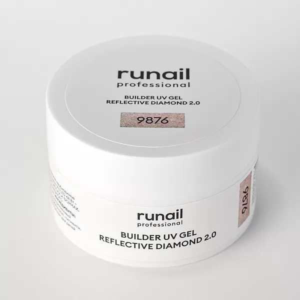 Моделирующий УФ-гель светоотражающий BUILDER UV GEL REFLECTIVE DIAMOND 2.0, 15г №9876