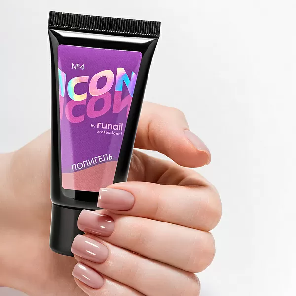 Полигель для наращивания ногтей ICON by Runail Professional, 30 г тон №4