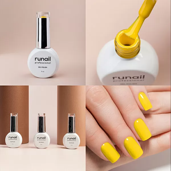 Набор гель-лаков "runail GEL POLISH" 5 оттенков (№7881, №7887, №7902, №8899, №8901) по 9 мл, №1127М