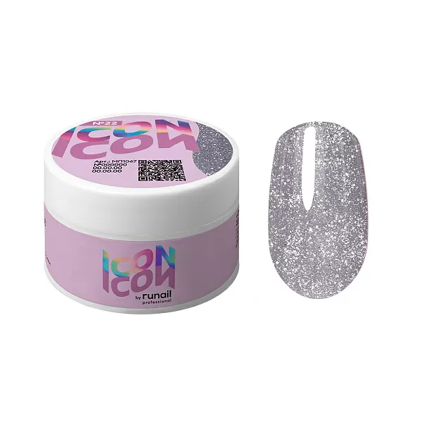Моделирующий УФ-гель светоотражающий ICON, 15 г, тон №22