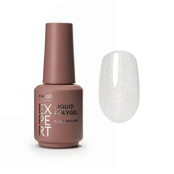 Жидкий полигель с шиммером Runail Expert №233, 18 мл флакон