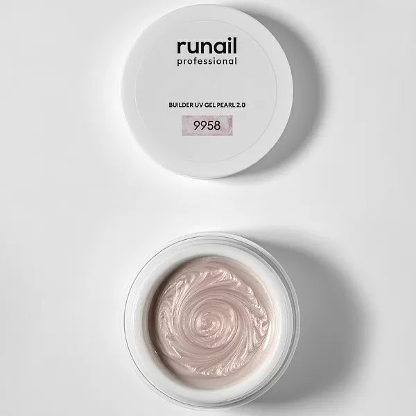 Моделирующий УФ-гель c жемчужным эффектом BUILDER UV GEL PEARL 2.0, 15г №9958