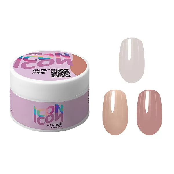 Набор моделирующих камуфлирующих УФ-гелей ICON 3 оттенка (№12, №13, №14) по 15 г, №1217М