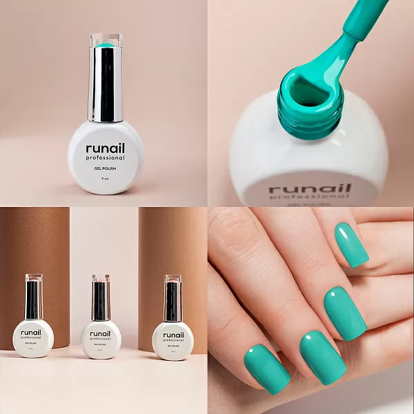 Набор гель-лаков "runail GEL POLISH" 5 оттенков (№7904, №8908, №8913, №8920, №8921) по 9 мл, №1128М