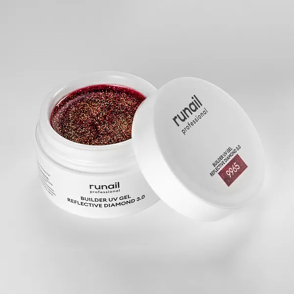 Моделирующий УФ-гель светоотражающий BUILDER UV GEL REFLECTIVE DIAMOND 3.0, 15г №9965