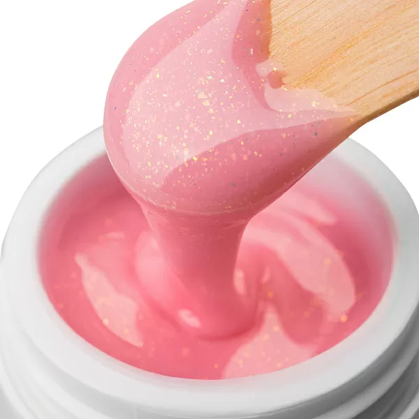 Моделирующий УФ-гель с хлопьями Юки BUILDER UV GEL YUKI, 15 г №8561
