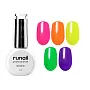 Набор гель-лаков "runail GEL POLISH" 5 оттенков (№8883, №8895, №8896, №8904, №8922) по 9 мл, №1124М