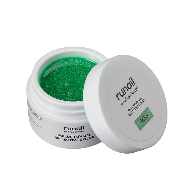 Набор моделирующих светоотражающих УФ-гелей BUILDER UV GEL REFLECTIVE COLOR 3 оттенка (№9656, №9657, №9660) по 15 г, №1301М
