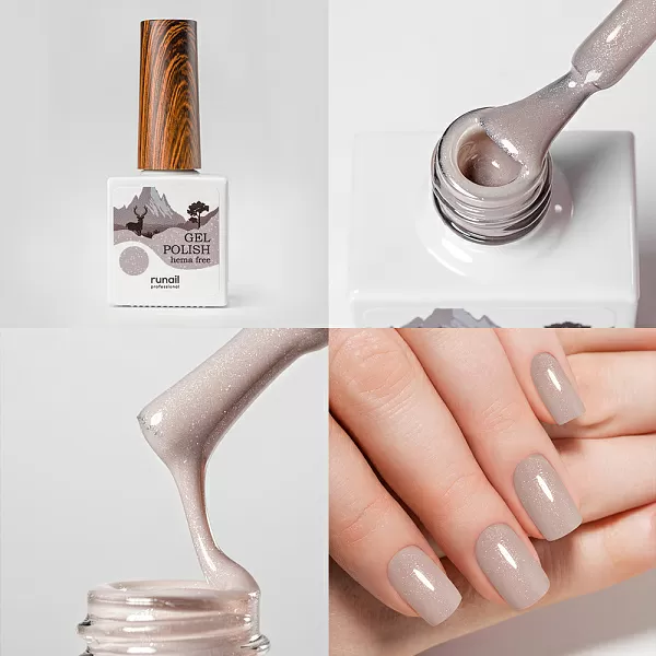 Набор гель-лаков Gel polish (hema free) 5 оттенков (№9883, №9884, №9886, №9890, №9891) по 10 мл, №1311М