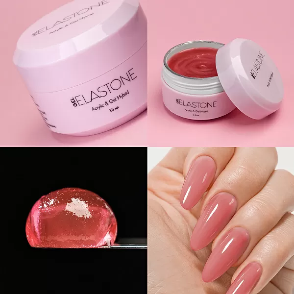 Набор Гибрид акрила и геля ELASTONE GEL 2 оттенка (№3949, №3951) по 15 мл №1295М