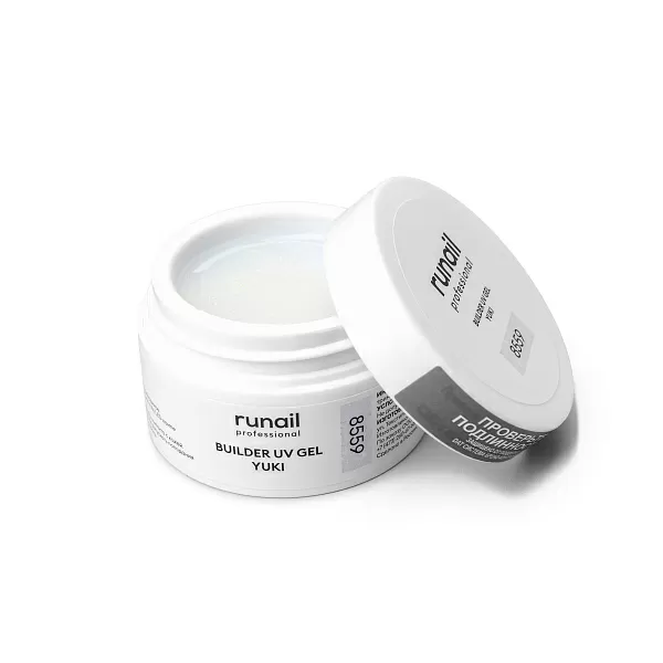 Моделирующий УФ-гель с хлопьями Юки BUILDER UV GEL YUKI, 15 г №8559
