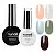 Набор №1261М: гель-лак "runail GEL POLISH" 5 оттенков (№9203, №9204, №9205, №9206, №9207) по 9 мл и Глянцевый топ TopCoat №2716 15 мл