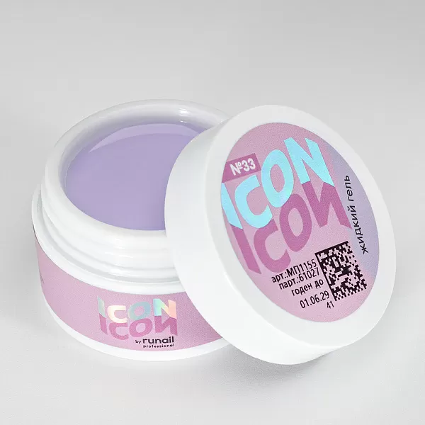 Цветной жидкий Уф-гель ICON, 15 г, тон №33