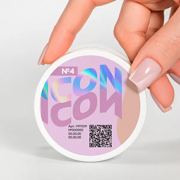 Моделирующий УФ-гель ICON, 15 г, тон №4