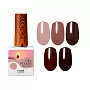 Набор гель-лаков Gel polish (hema free) 5 оттенков (№9896, №9897, №9898, №9899, №9901) по 10 мл, №1309М