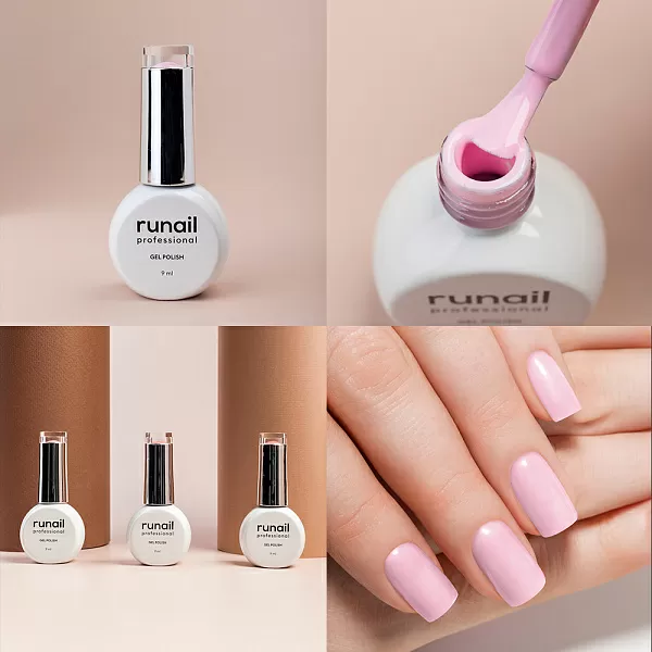 Набор гель-лаков "runail GEL POLISH" 5 оттенков (№7883, №7889, №7890, №7891, №8923) по 9 мл, №1118М
